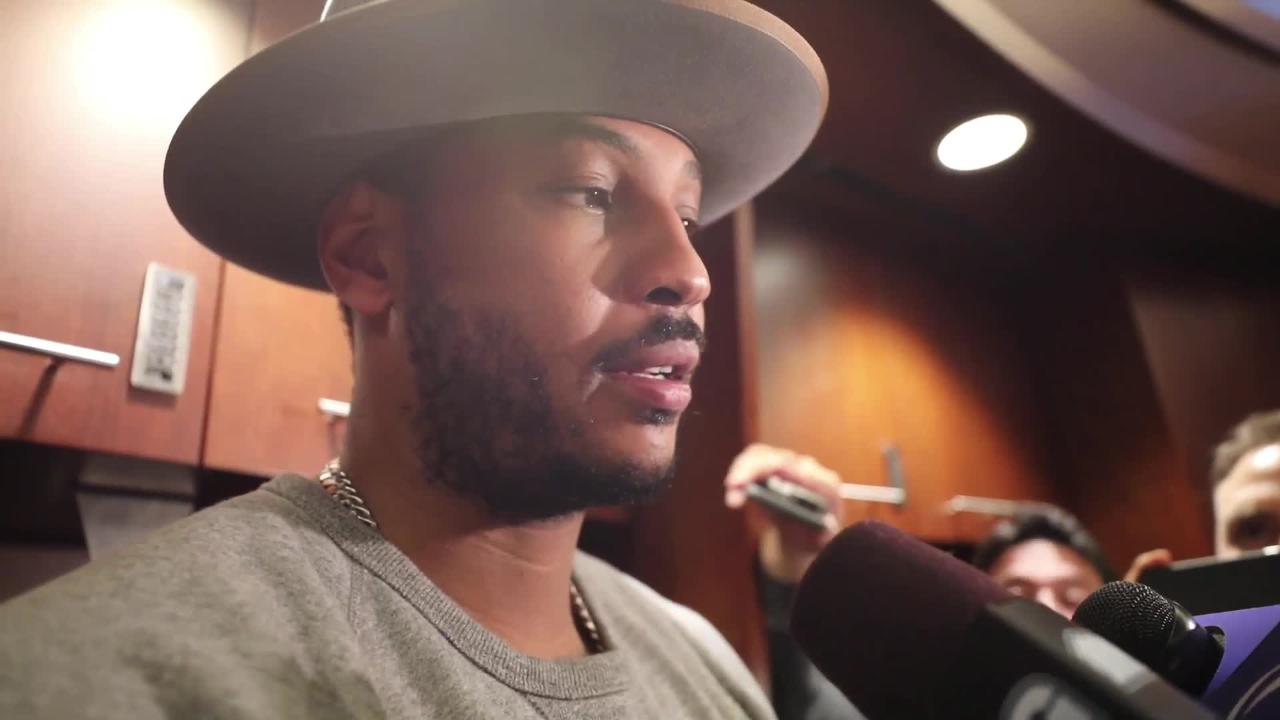 Hats Off to Carmelo Anthony and the Knicks' Postgame Style - WSJ