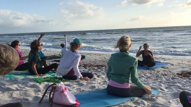 LiveSWFL: Sunset beach yoga at Delnor-Wiggins Pass State Park